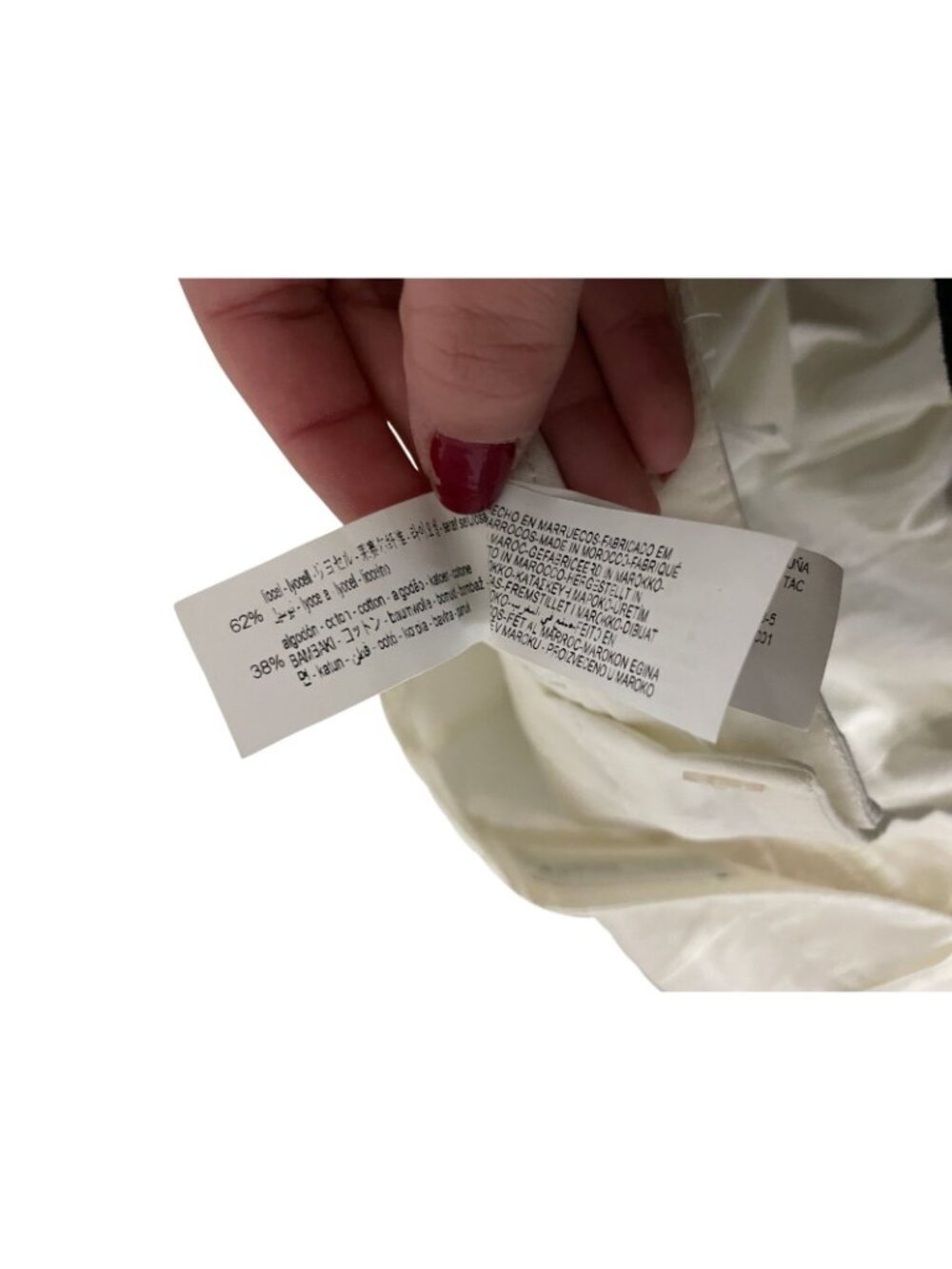 Zara Womens Trousers Pants wide S Oyster White High-Waisted Pleated 6929/505 NWT - Picture 8 of 13